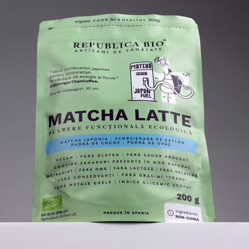 Matcha Latte, pulbere functionala ecologica Republica BIO, 200g