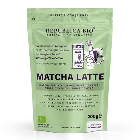 Matcha Latte, pulbere functionala ecologica Republica BIO, 200g