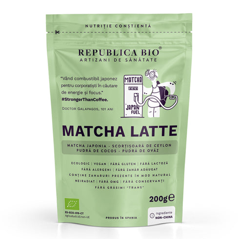 Matcha Latte, pulbere functionala ecologica Republica BIO, 200g