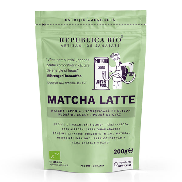 Matcha Latte, pulbere functionala ecologica Republica BIO, 200g