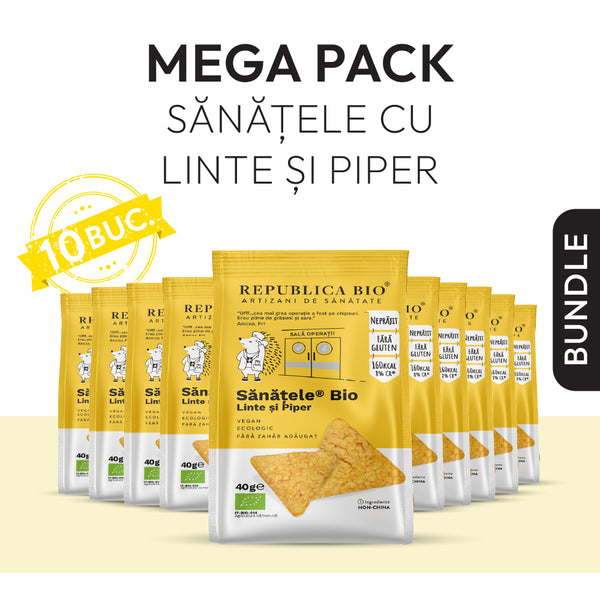 Mega Pack Sanatele BIO din Linte si Piper, ecologic, fara gluten, Pachet Promotional