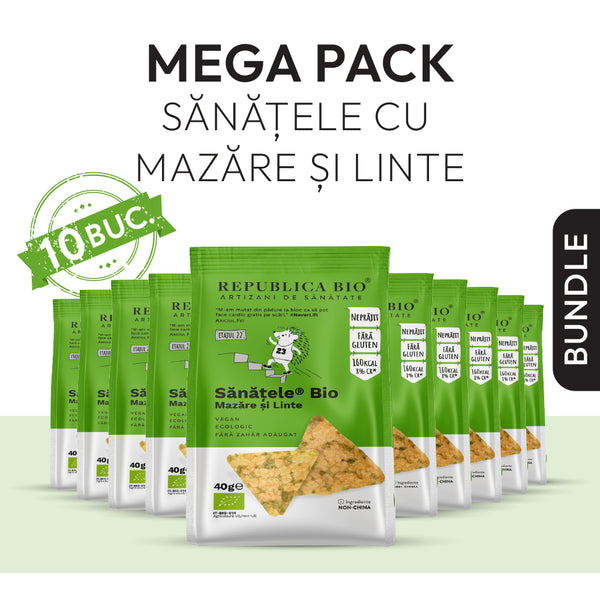 Mega Pack Sanatele BIO din Mazare si Linte, ecologic, fara gluten, Pachet Promotional