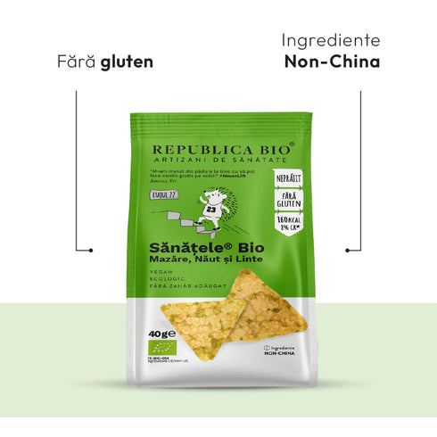 Mega Pack SANATELE BIO Mazare, Naut si Linte, ecologic, fara gluten, 40g