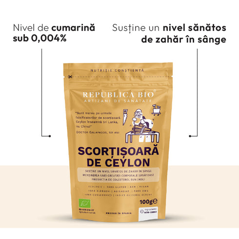 Mega Pack Scortisoara de Ceylon Ecologica, Originala, Certificata Republica BIO, 100g