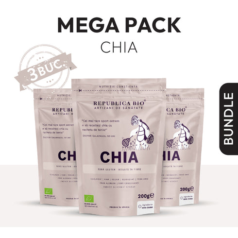 Mega Pack Chia, seminte ecologice pure Republica BIO, 200 g