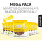 Mega Pack SANATELE BIO Ciocolata neagra si Portocala, ecologic, fara gluten, 28g