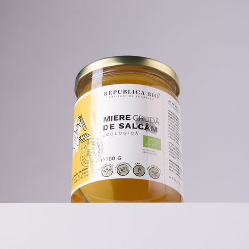 Miere de Salcam ecologica cruda Republica BIO, 700 g