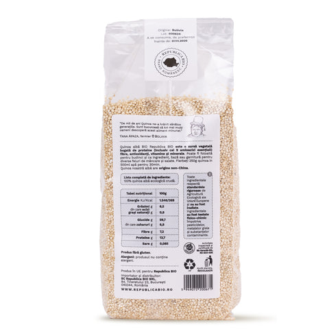 Quinoa alba Bio FARA GLUTEN Republica BIO, 500g