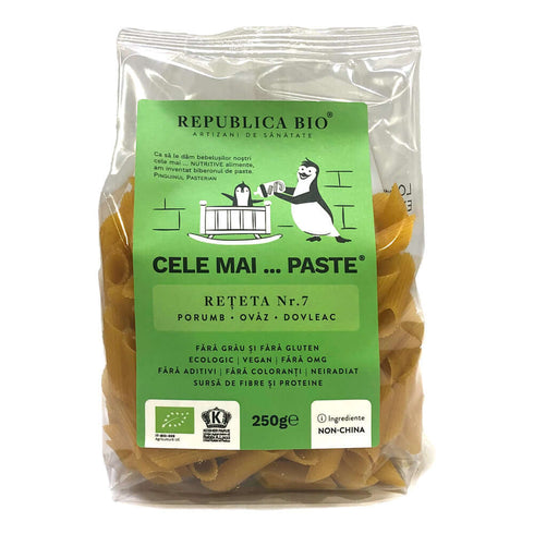 Cele mai…PASTE Reteta 7 Porumb Ovaz Dovleac, fara gluten, ecologic, Republica BIO, 250g