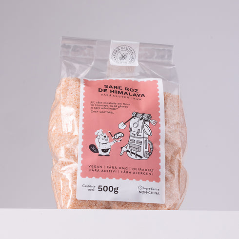 Sare roz de Himalaya FARA GLUTEN Republica BIO, fina, 500 g, natural,
