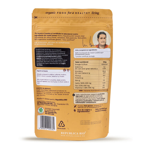 Scortisoara de Ceylon Ecologica, Originala, Certificata Republica BIO, 100 g