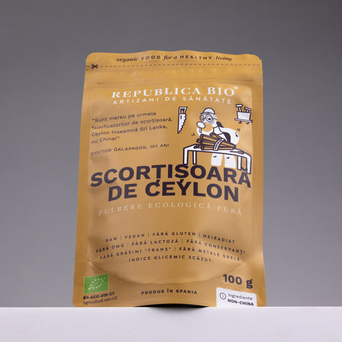 Scortisoara de Ceylon Ecologica, Originala, Certificata Republica BIO, 100 g