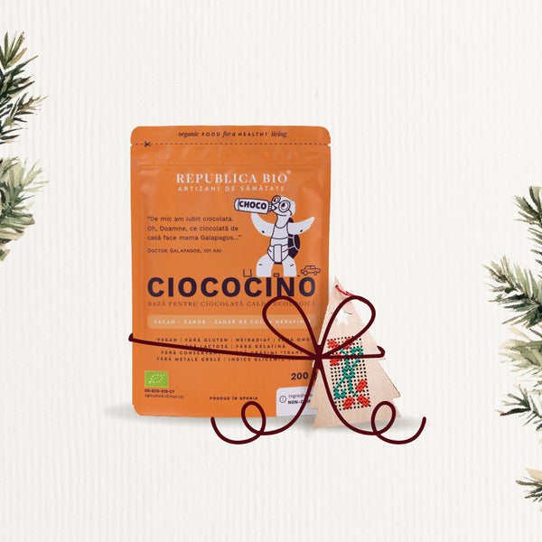 Choco Moment, pachet promotional (Ciococino + Bradut cusut manual), ecologic, 230g