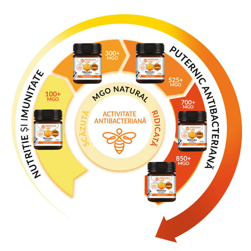 Miere de Manuka MANUKA LAB, MGO 850+ Noua Zeelanda, 250 g, naturala
