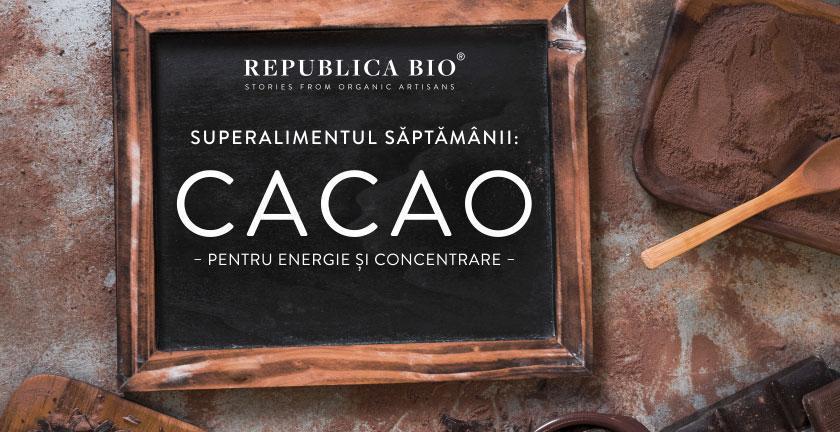 Superalimentul săptămânii: CACAO [infografic]