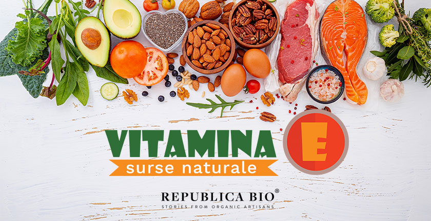 Vitamina E - surse naturale  [infografic]