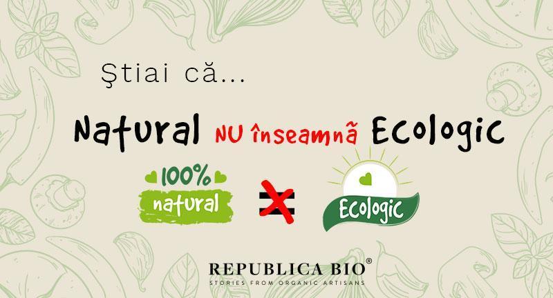 Ştiai că: produs Natural nu înseamnă produs Ecologic? [infografic]