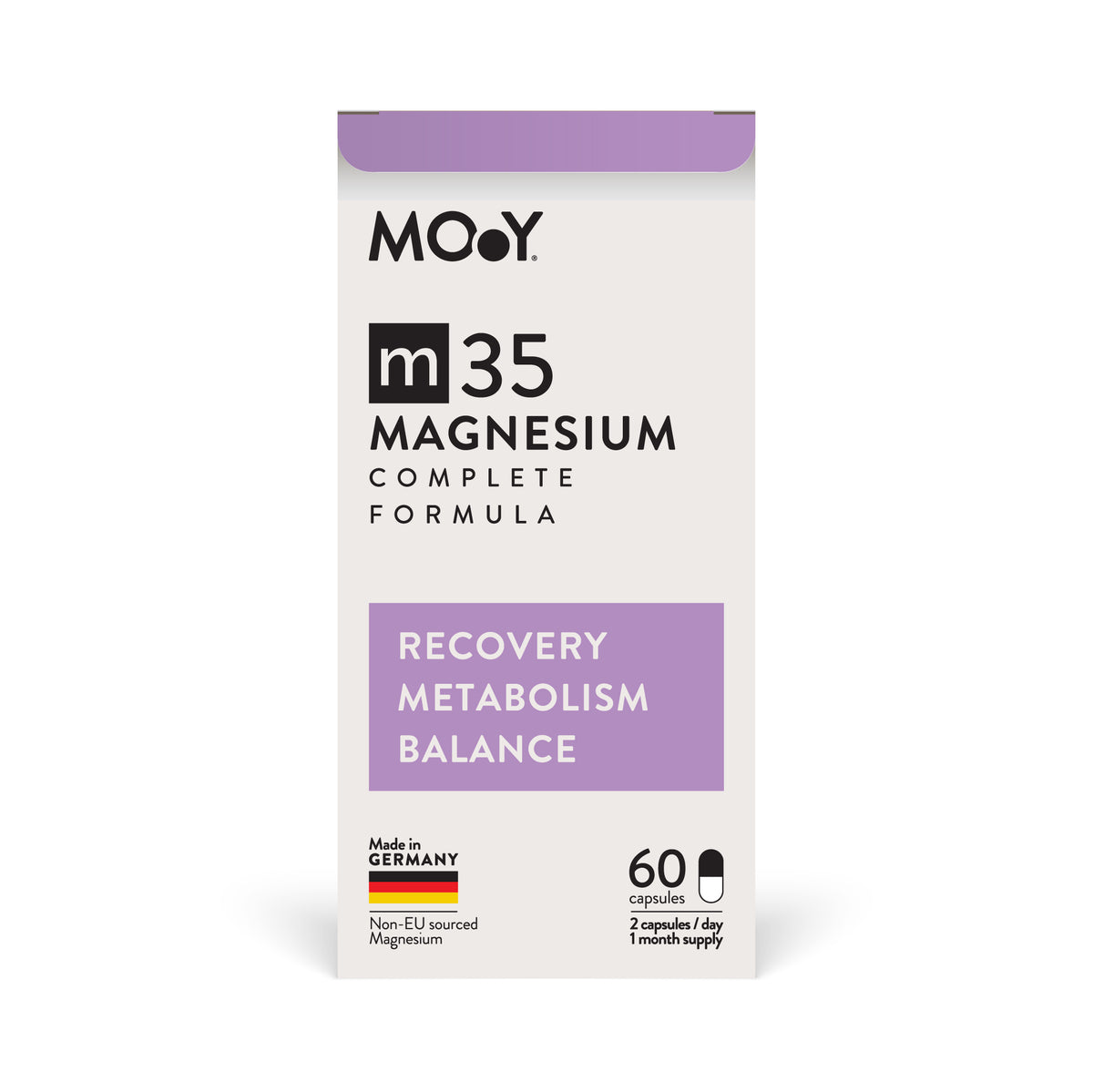 m35 Complete Magnesium Formula, 60 capsule, 57 g, Molecules of Youth, natural