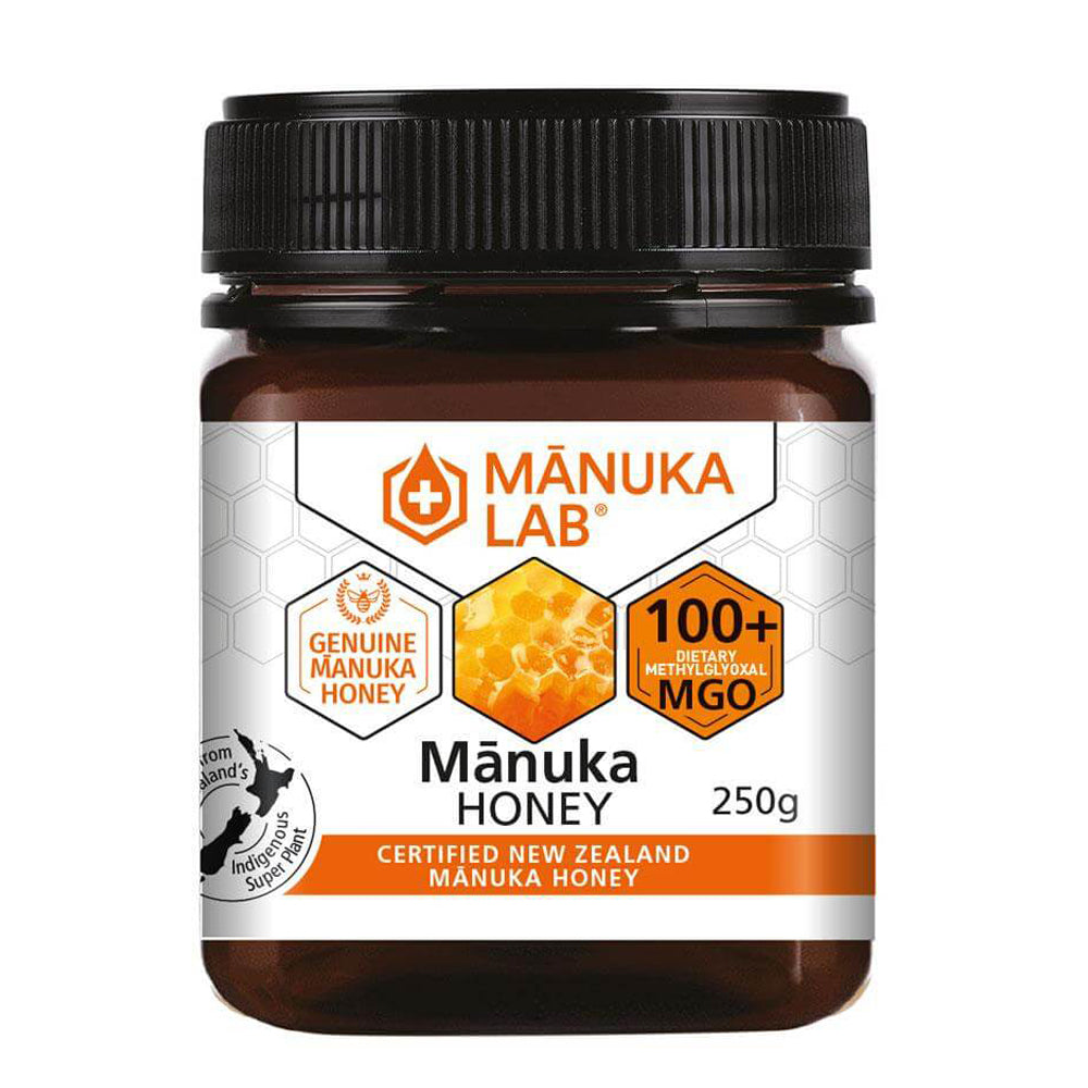 Miere de Manuka MANUKA LAB, MGO 100+ Noua Zeelanda, 250 g, naturala