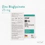 m36 Zinc Bisglycinate 25 mg, 90 tablete, 40,5 g, Molecules of Youth, natural