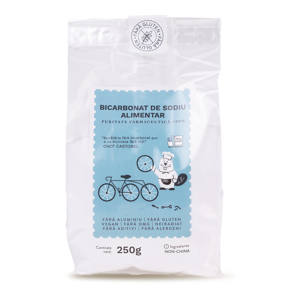 Bicarbonat de sodiu alimentar FARA ALUMINIU, FARA GLUTEN Republica BIO, 250g, natural - Default