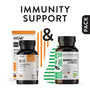 Immunity Support, pachet promotional (Spirulina + m10 Natural Vitamin D3 2000 IU from lanolin)