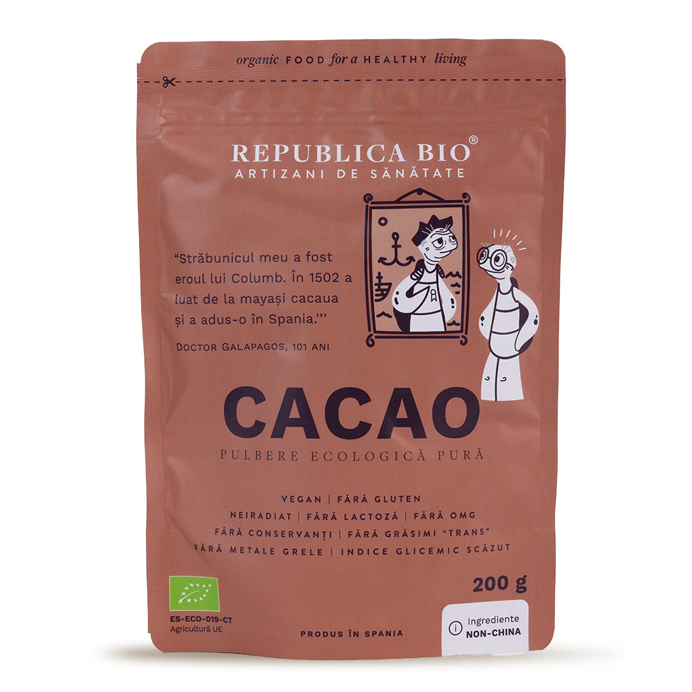 Cacao, pulbere ecologica pura Republica BIO, 200 g - Default