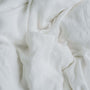 Cearsaf de pat din in cu elastic, pat 60x120, Gentle White
