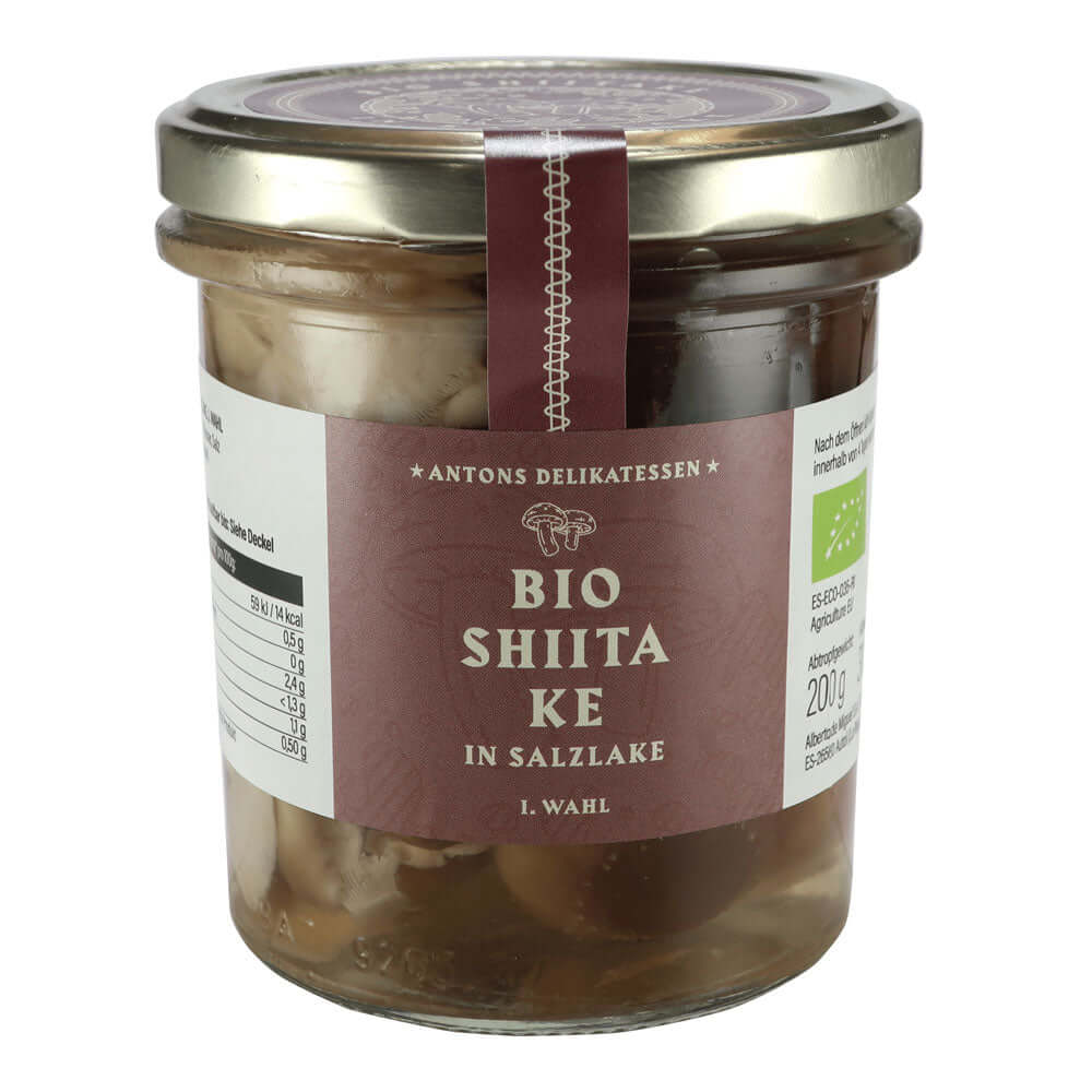 Ciuperci shiitake in saramura Antons, bio, 310 g