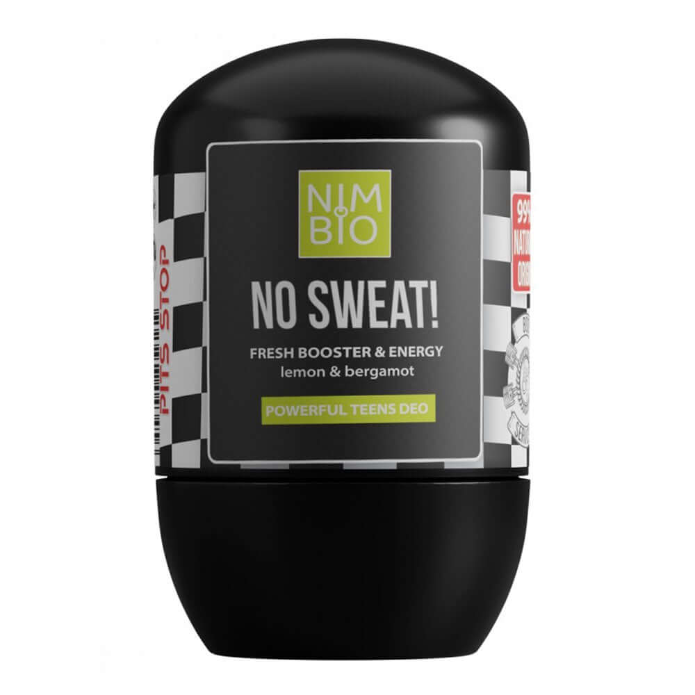 Deodorant natural pentru adolescenti (baieti) No Sweat Nimbio, 50ml, natural