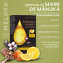 Dropsuri miere de Manuka MGO 525+ (UMF 15+) Melora - lamaie si propolis, 12 buc, 48g, naturale