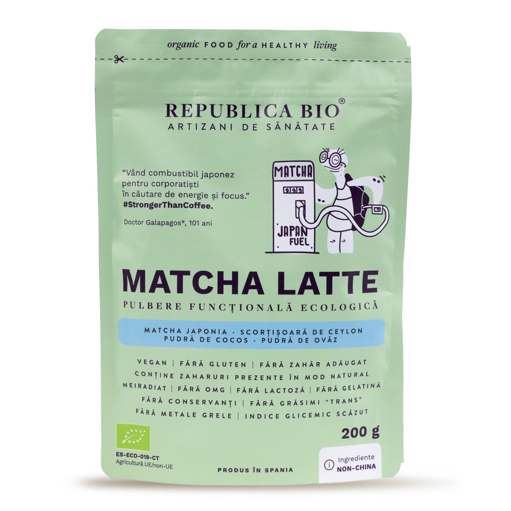 Matcha Latte, pulbere functionala ecologica Republica BIO, 200g - Default