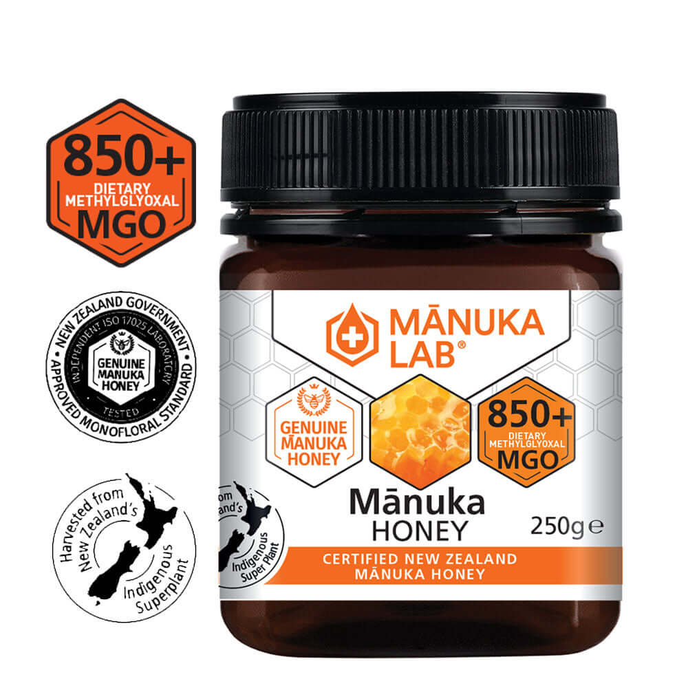 Miere de Manuka MANUKA LAB, MGO 850+ Noua Zeelanda, 250 g, naturala - Default