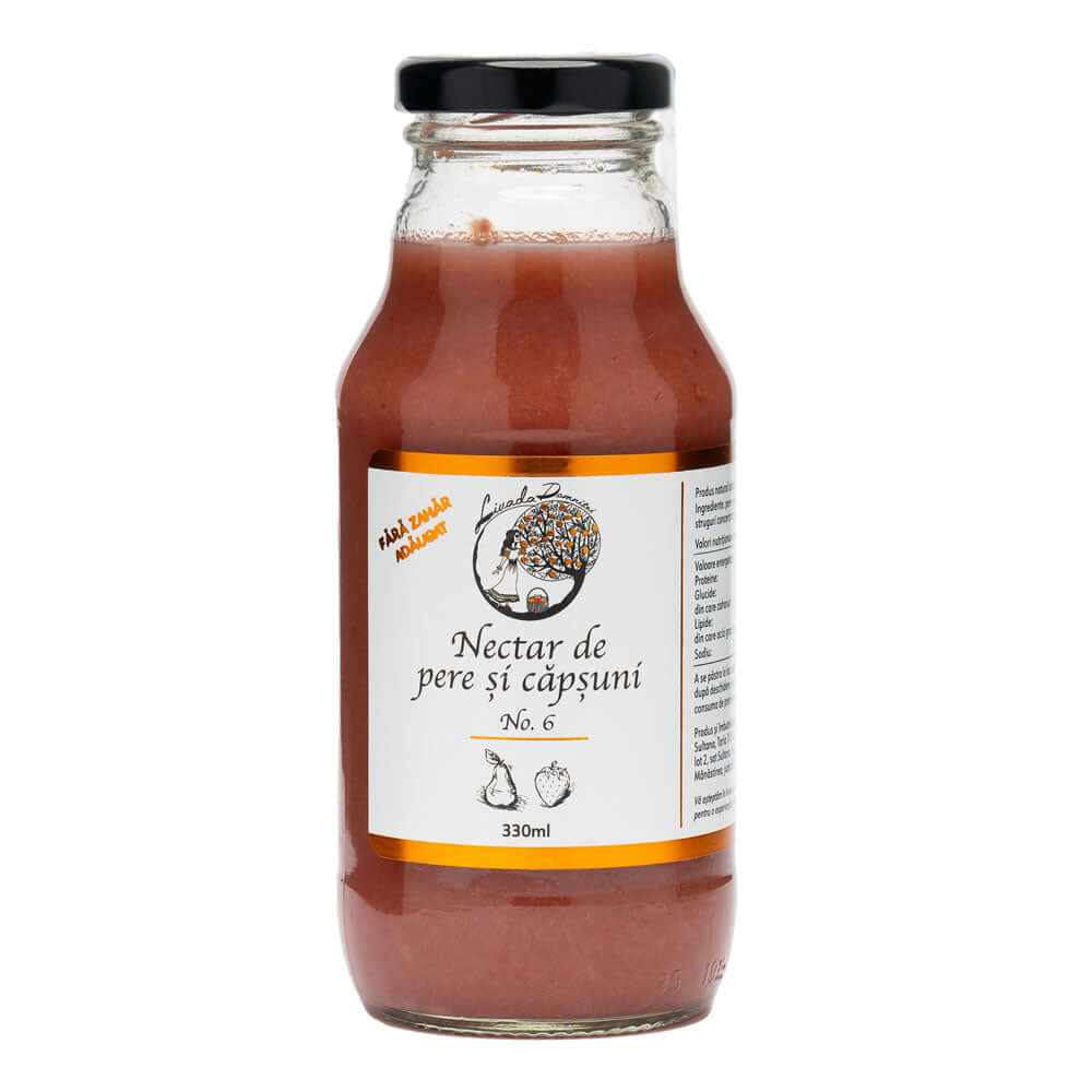 Nectar de pere cu capsuni Livada Domnitei,330 ml, natural