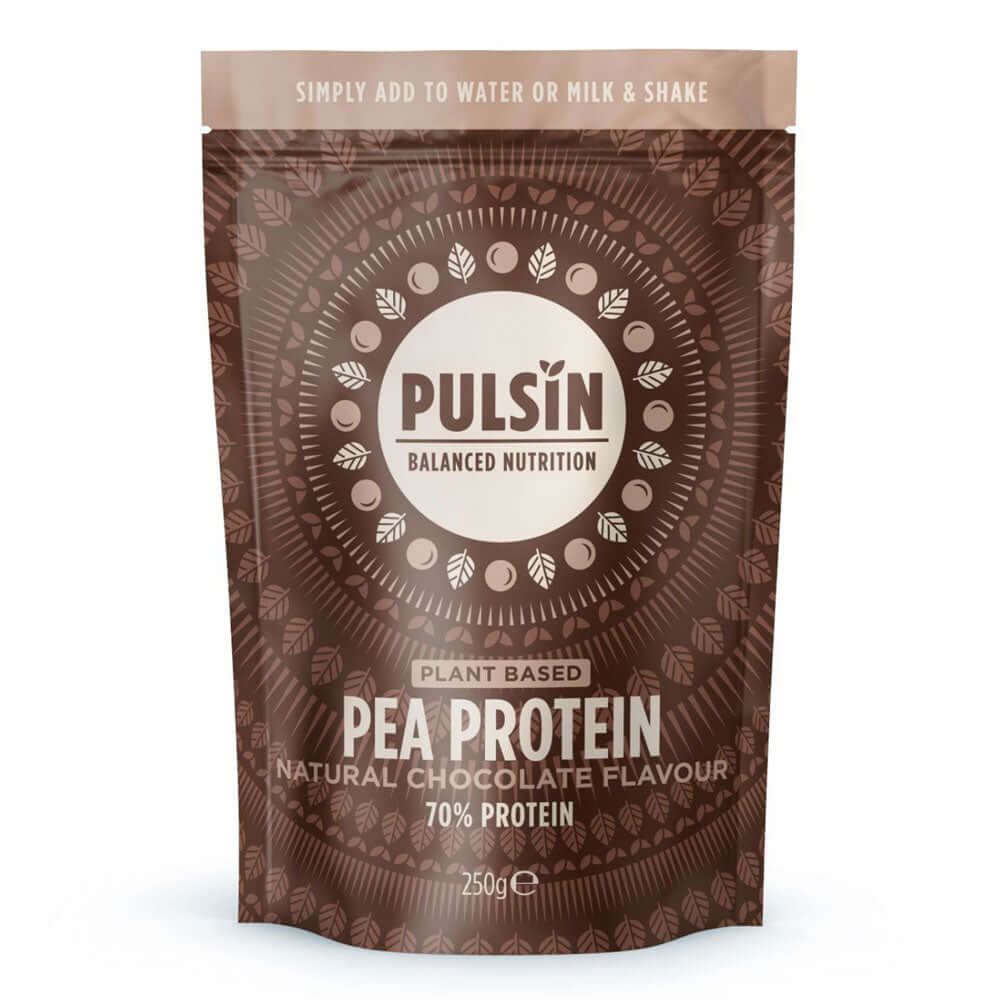 Proteina mazare cu ciocolata Pulsin, 280 g, naturala