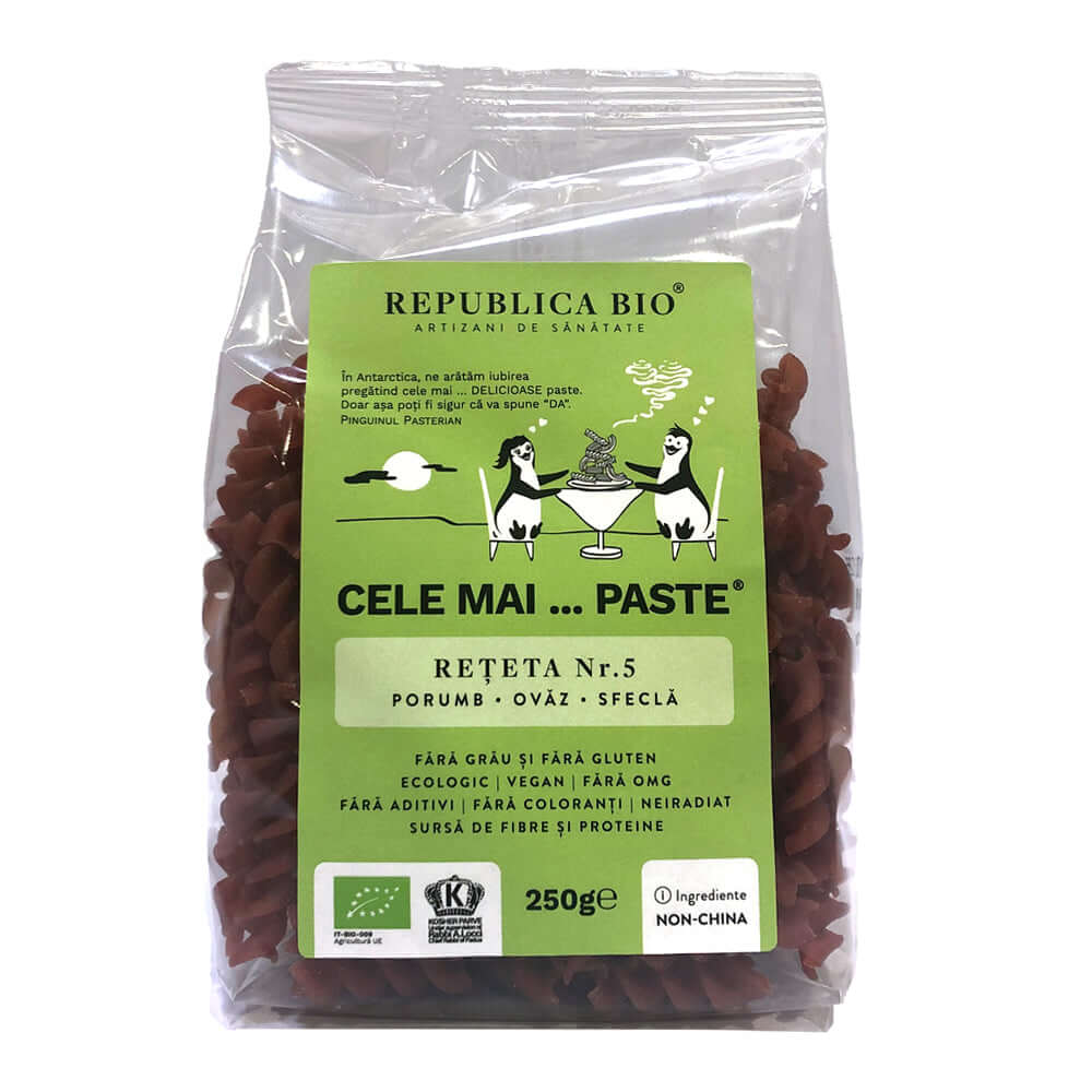 Cele mai…PASTE Reteta 5 Porumb Ovaz Sfecla, fara gluten, ecologic, Republica BIO, 250g - Default