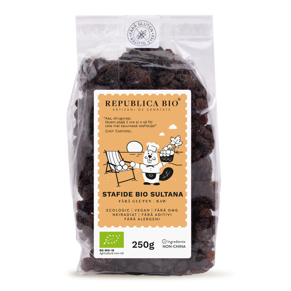 Stafide Bio Sultana FARA GLUTEN Republica BIO, 250g - Default