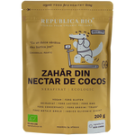 Zahar din nectar de cocos, nerafinat, ecologic, pur, Republica BIO, 200 g