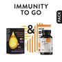 IMMUNITY TO GO, pachet promotional (Dropsuri manuka coacaze + m10 Natural Vitamin D3 2000 IU from lanolin), natural, 93g
