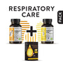 RESPIRATORY CARE, pachet promotional (Dropsuri manuka lamaie + Curcuma capsule + Scortisoara capsule), natural, 93g