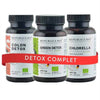 DETOX Complet, pachet promotional (Chlorella + Colon Detox + Green Detox), BIO, RAW, VEGAN