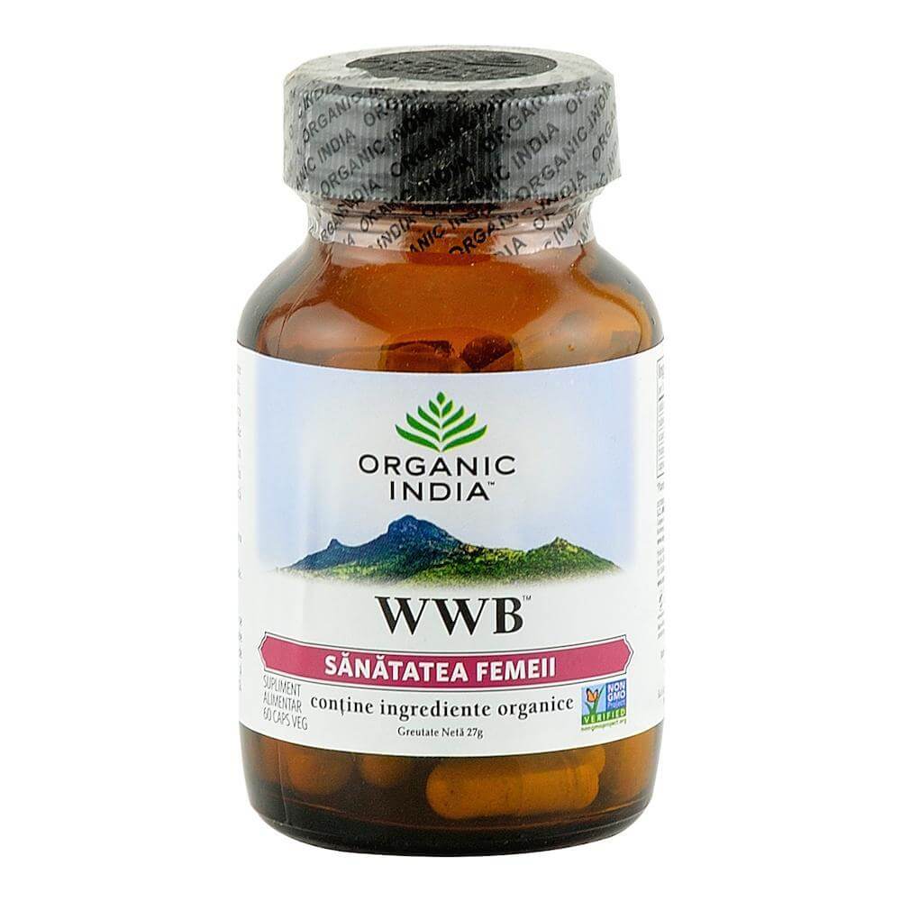 WWB Organic India supliment nutritiv (350 mg), 60 capsule (21 g), natural