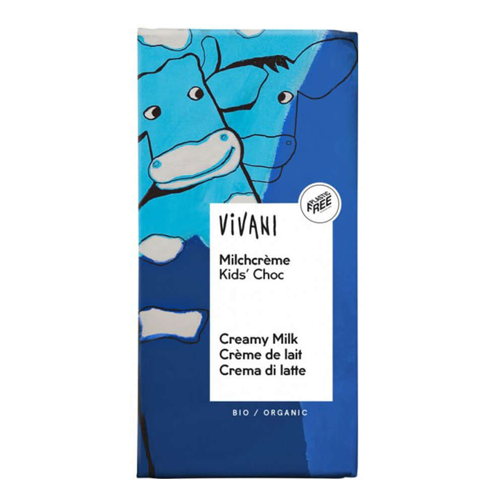 Ciocolata cu crema de lapte pentru copii Vivani, bio, 100g, ecologic