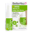 D3000 Spray Oral cu Vitamina D3 3000 IU BetterYou, 100 doze zilnice, 15 ml, natural