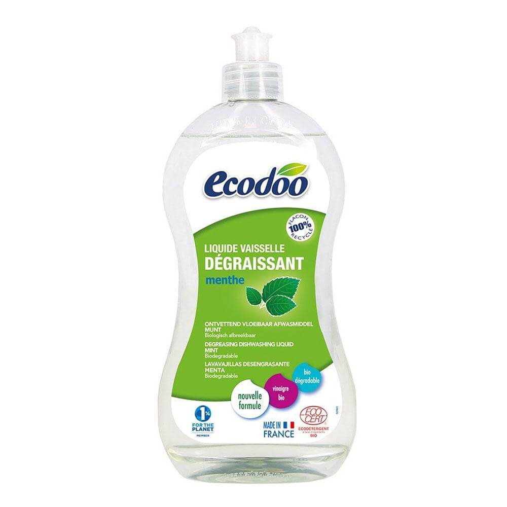 Detergent de vase ultradegresant cu otet si menta Ecodoo, bio, 500 ml