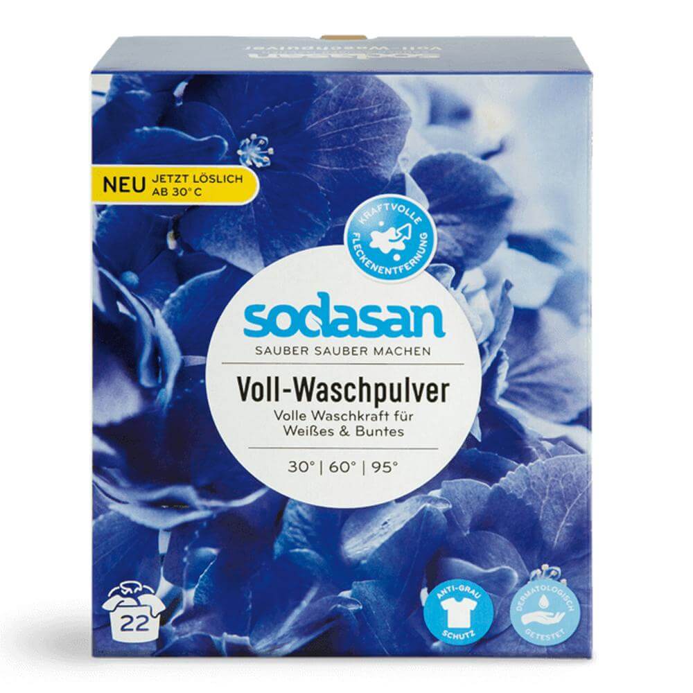 Detergent praf pentru spalari grele Sodasan, bio, 1,010 kg