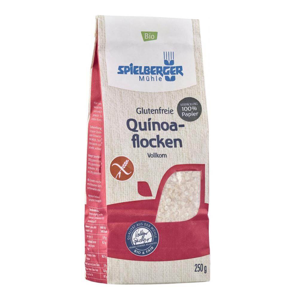 Fulgi de quinoa integrali fara gluten, Spielberger, bio, 250 g