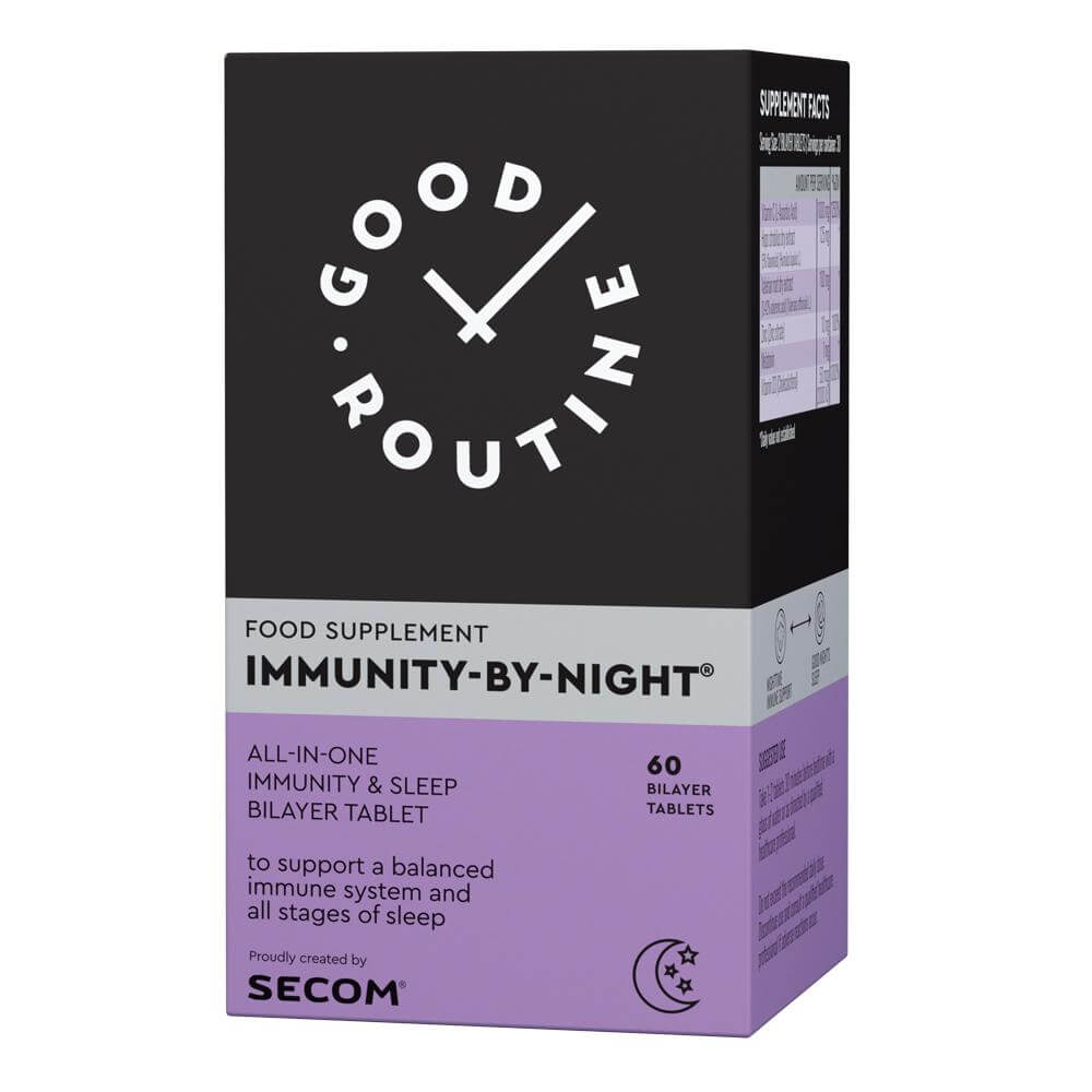 Immunity-by-Night 60 capsule dublu strat (Bi-Layer), Good Routine, natural, Secom