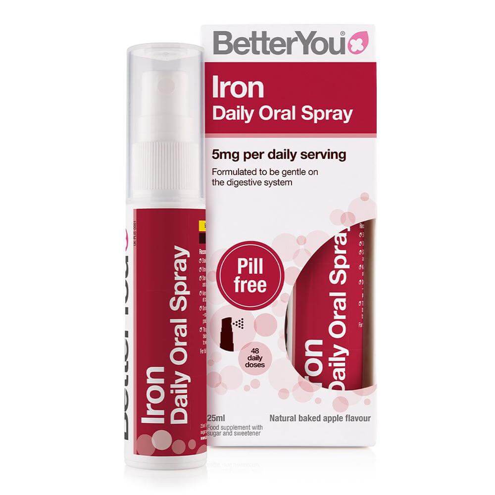 Iron Fier Spray Oral BetterYou, 48 doze zilnice, 25 ml, natural