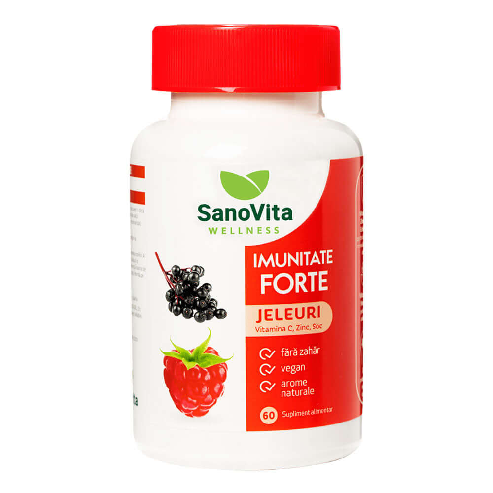 Jeleuri Imunitate Forte  SanoVita Wellness, 60 buc, naturale